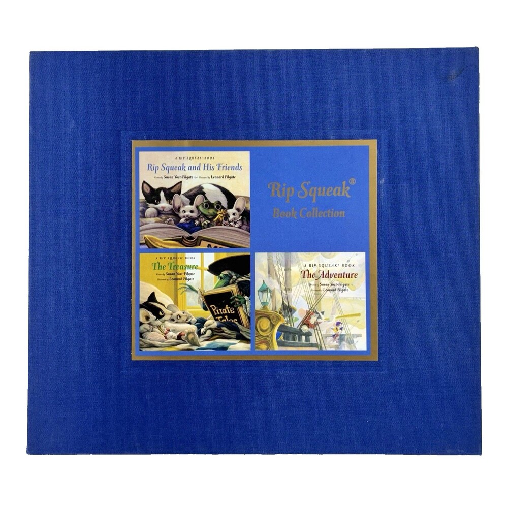 Rip Squeak Children’s Vintage 2005 Book Collection Hardcover Set of 3 with Case